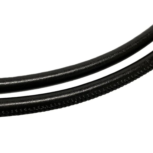 Auth CHANEL Cambon Line Medium Pochette A25178 Black Leather Shoulder Bag - Picture 8 of 16